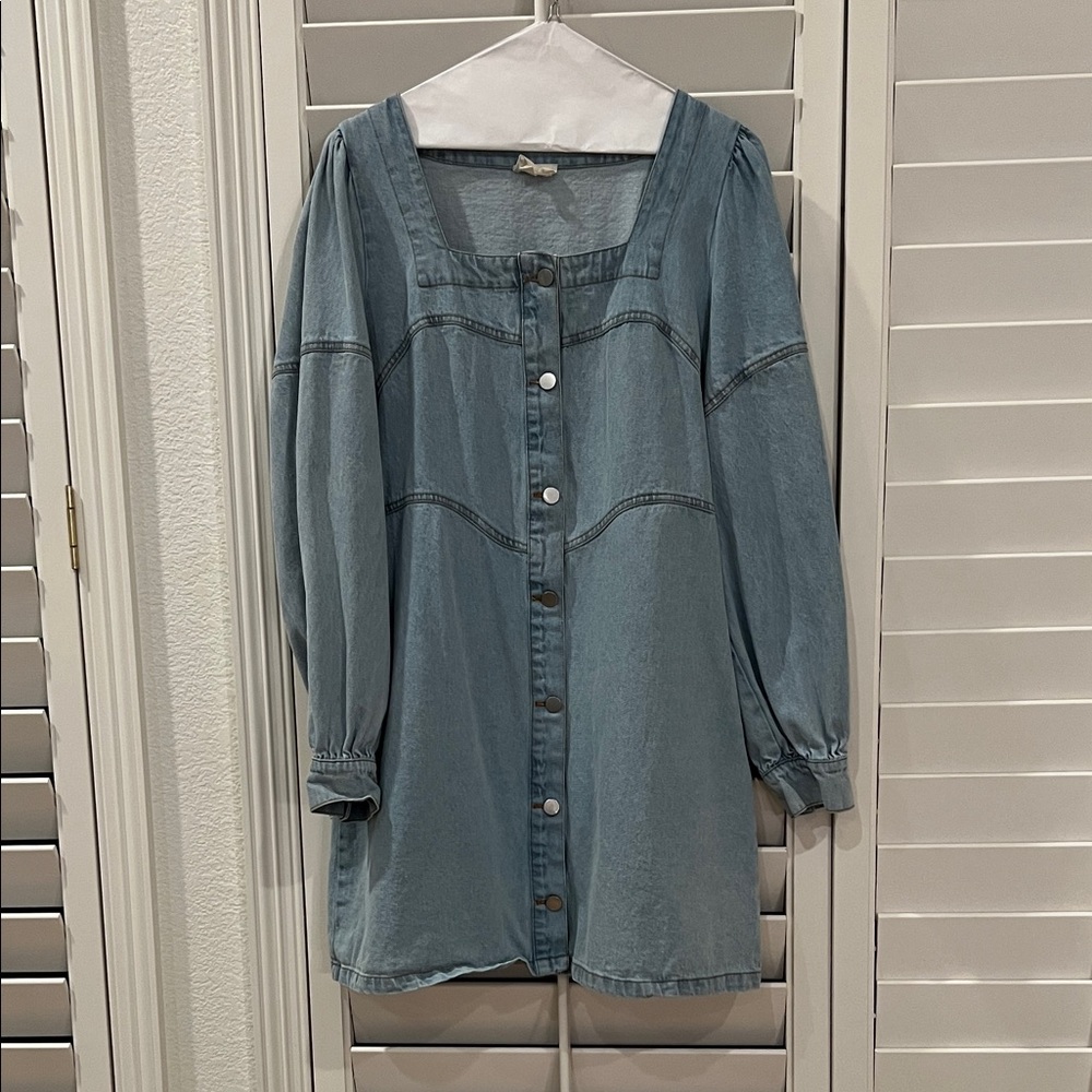 BiBi Blue Denim Mini Dress